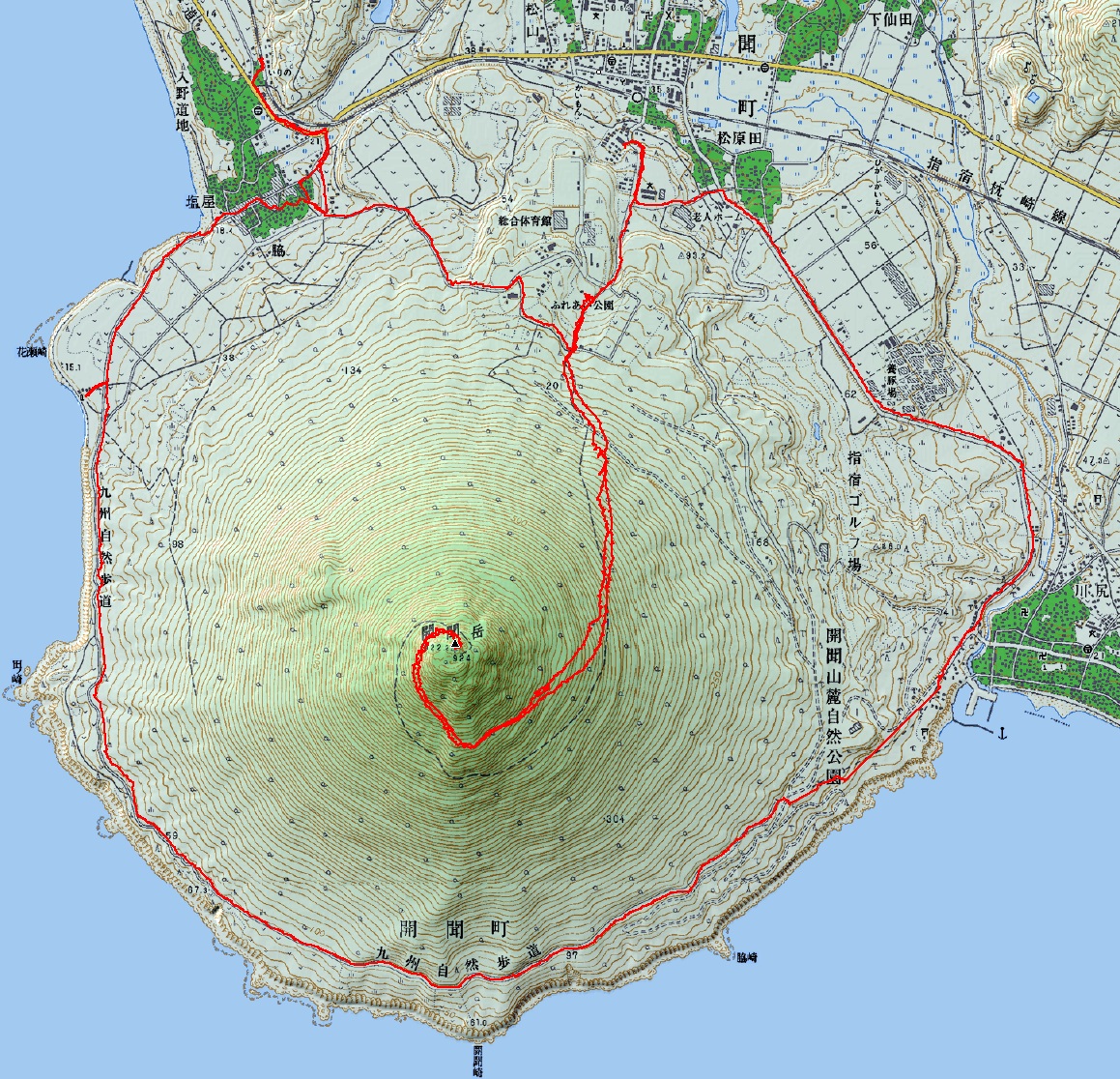 鹿児島県開聞岳